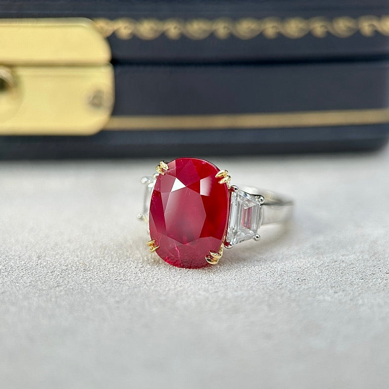 Oval Shape Lab-Grown Ruby