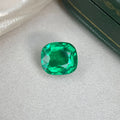 Cushion Cut Lab-Grown Emerald