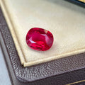 Oval Shape Lab-Grown Ruby