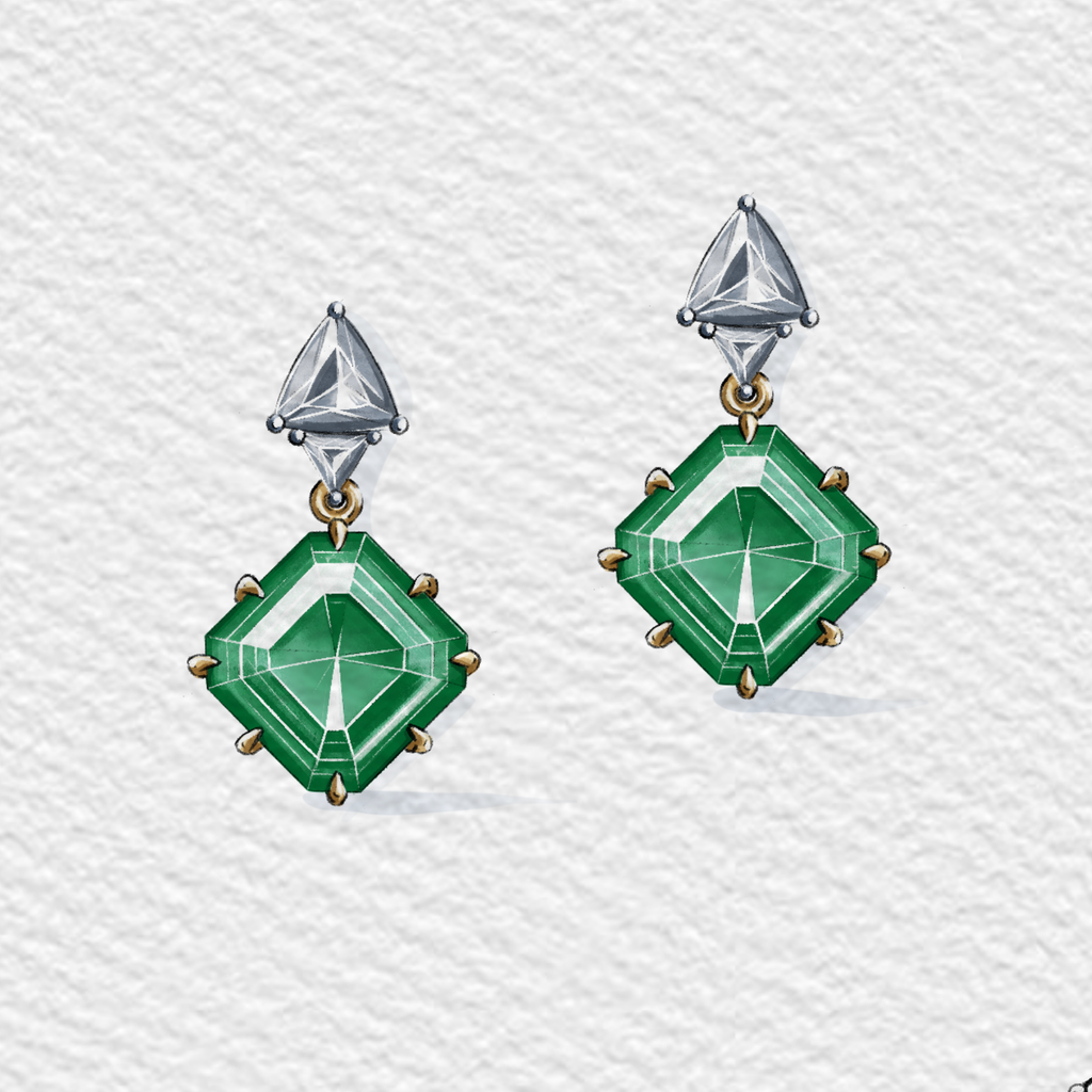emerald earrings