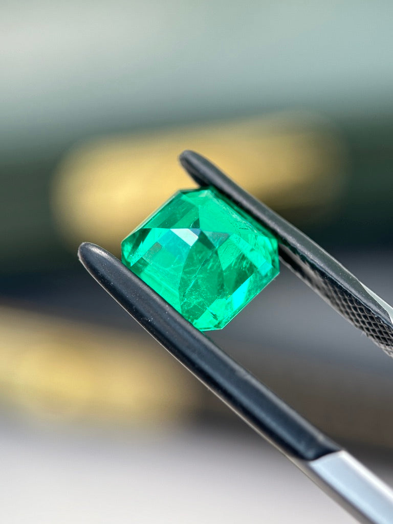Asscher Cut Lab-Grown Emerald