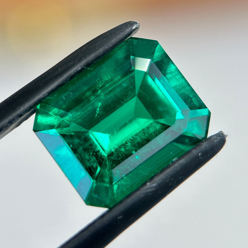 Emerald Cut Lab-Grown Emerald
