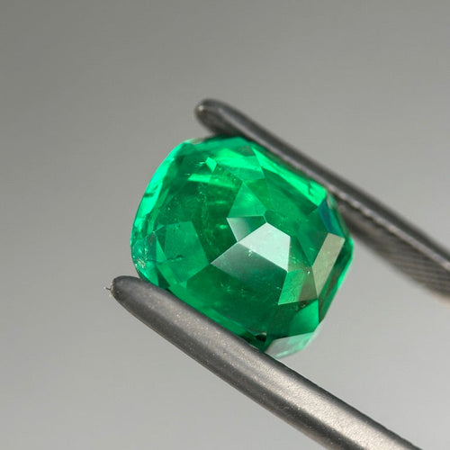 Cushion Cut Lab-Grown Emerald