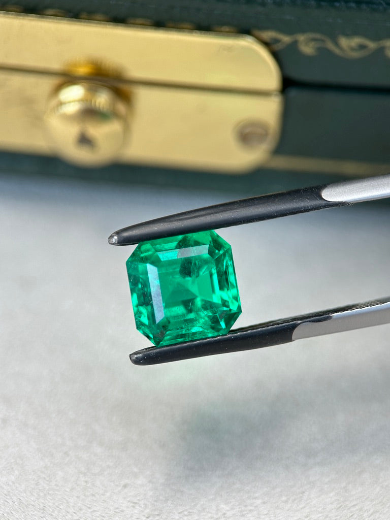 Asscher Cut Lab-Grown Emerald